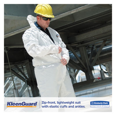 A35 Liquid And Particle Protection Coveralls, Zipper Front,