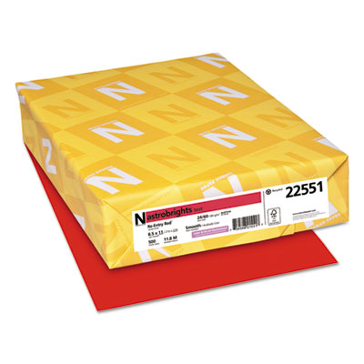 Quality Chemical Company - Color Paper, 24 lb Bond Weight, 8.5 x 11, Re ...