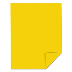 Color Paper, 24 lb Bond Weight, 8.5 x 11, Solar Yellow, 500/