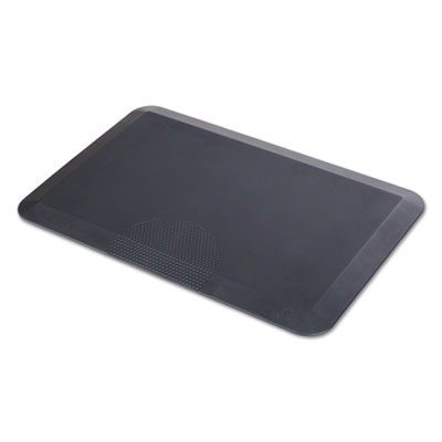 Anti-Fatigue Mat, Rectangular, Black Textured Surface, 20" x