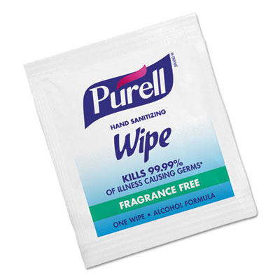 Sanitizing Hand Wipes, Individually Wrapped, 5 x 7, Unscente