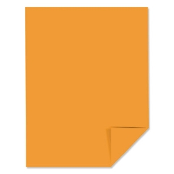Color Paper, 24 lb Bond Weight, 8.5 x 11, Cosmic Orange, 500