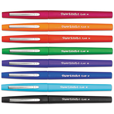 Point Guard Flair Felt Tip Porous Point Pen, Stick, Bold 1.4