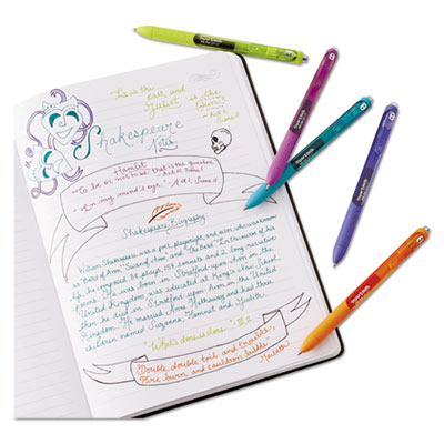 Inkjoy Gel Pen, Retractable, Medium 0.7 Mm, Assorted Ink And