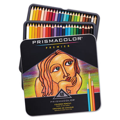 Premier Colored Pencil, 3 mm, 2B, Assorted Lead and Barrel C
