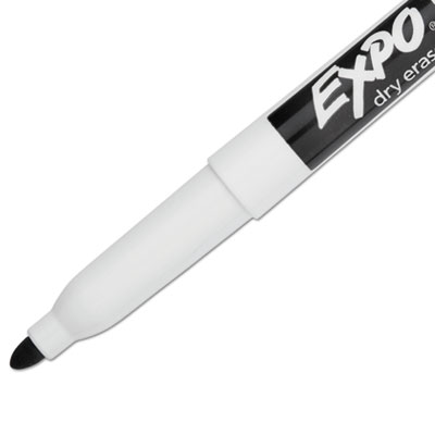 Low-Odor Dry-Erase Marker Value Pack, Fine Bullet Tip, Black