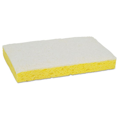 Light-Duty Scrubbing Sponge, #63, 3.6 X 6.1, 0.7" Thick, Yel