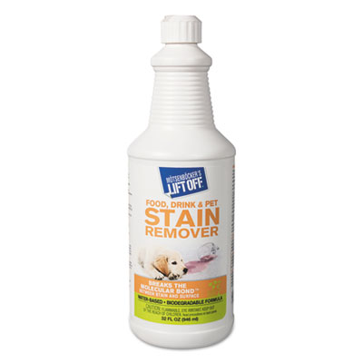 Food/Beverage/Protein Stain Remover, Unscented, 32 oz Pour B
