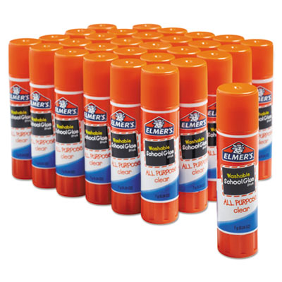 Washable School Glue Sticks, 0.24 Oz, Applies And Dries Clea