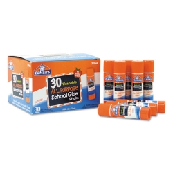 Washable School Glue Sticks, 0.24 Oz, Applies And Dries Clea