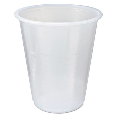 RK Crisscross Cold Drink Cups, 3 oz, Plastic, Clear, 100/Bag