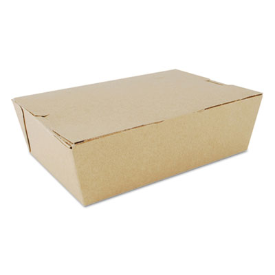 ChampPak Carryout Boxes, #3, 7.75 x 5.5 x 2.5, Brown, Paper,
