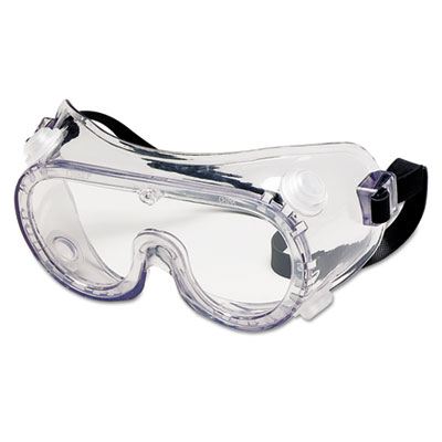 Chemical-Splash Goggles, Indirect Venting, OTG, Clear Lens,