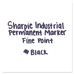 Industrial Permanent Marker Value-Pack, Fine Bullet Tip, Bla