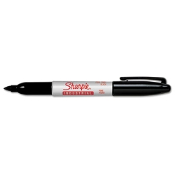 Industrial Permanent Marker Value-Pack, Fine Bullet Tip, Bla