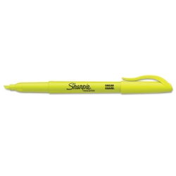 Pocket Style Highlighter Value Pack, Yellow Ink, Chisel Tip,