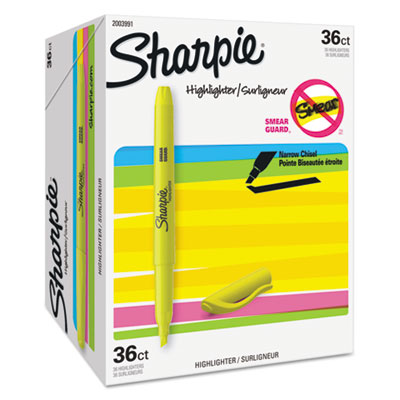 Pocket Style Highlighter Value Pack, Yellow Ink, Chisel Tip,