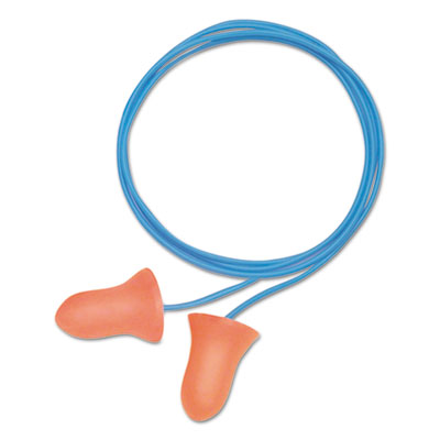 MAXIMUM Single-Use Earplugs, Corded, 33 dB NRR, One Size Fit