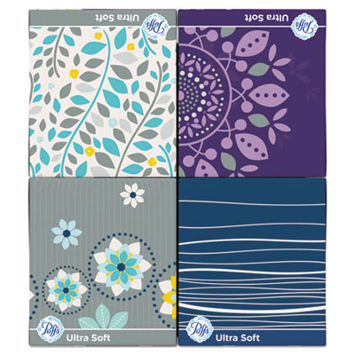 Ultra Soft Facial Tissue, 2-Ply, White, 56 Sheets/box, 4 Box