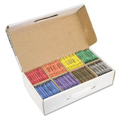 Crayons Made with Soy Classpack, Regular Size, 0.37" x 3.7",