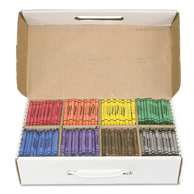 Crayons Made with Soy Classpack, Regular Size, 0.37" x 3.7",