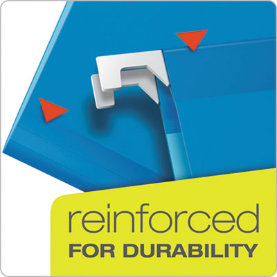 Ready-Tab Colored Reinforced Hanging Folders, Legal Size, 1/