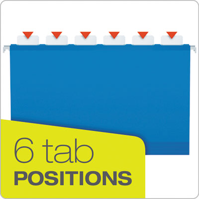 Ready-Tab Colored Reinforced Hanging Folders, Legal Size, 1/