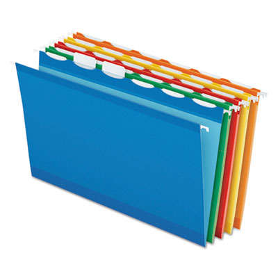 Ready-Tab Colored Reinforced Hanging Folders, Legal Size, 1/