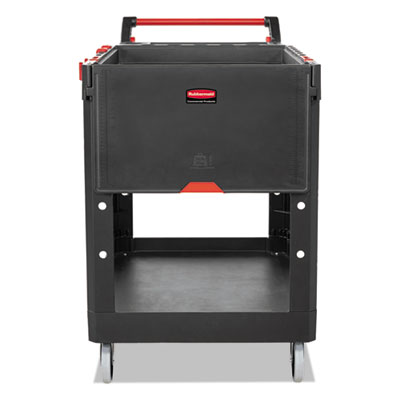 Heavy Duty Adaptable Utility Cart, Plastic, 2 Shelves, 500 l