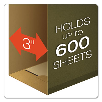 Extra Capacity Reinforced Hanging File Folders with Box Bott