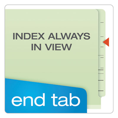 End Tab Classification Folders, Straight Tab, Expands 1.75",