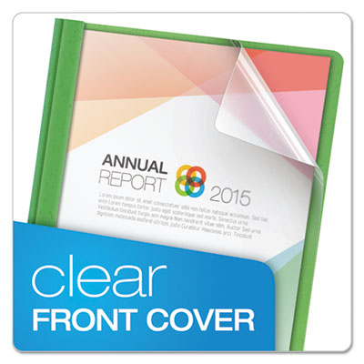 Clear Front Standard Grade Report Cover, Three-Prong Fastene
