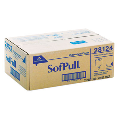SofPull CenterPull Perforated Paper Towels, 1-Ply, 7.8 x 15,