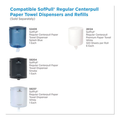 SofPull CenterPull Perforated Paper Towels, 1-Ply, 7.8 x 15,