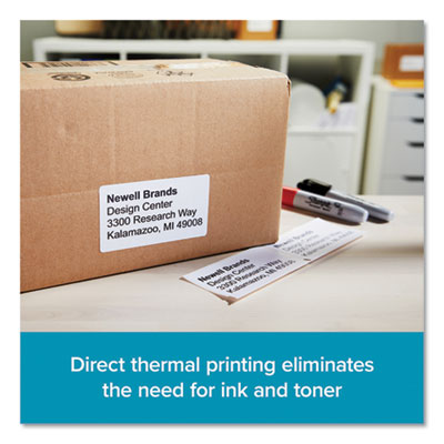 LW Shipping Labels, 2.31" x 4", White, 300 Labels/Roll, 6 Ro