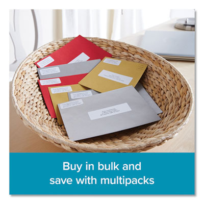 LW Multipurpose Labels, 1" x 2.13", White, 500 Labels/Roll,