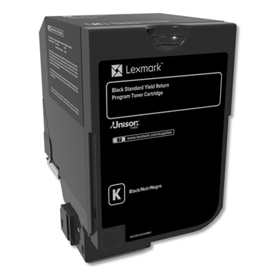 74c1sk0 Return Program Unison Toner, 7,000 Page-Yield, Black