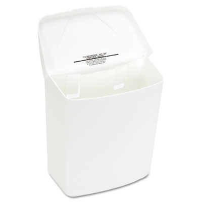 Wall Mount Sanitary Napkin Receptacle-PPC, 1 gal, PPC Plasti
