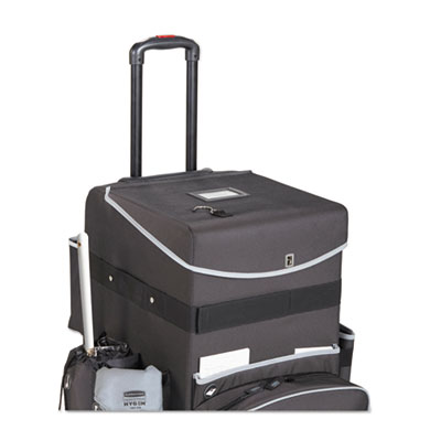 Executive Quick Clean Janitorial Cart, Synthetic Fabric, 16