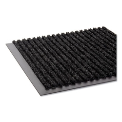 Needle-Rib Wiper/Scraper Mat, Rectangular, Charcoal Gray Rib