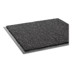 Rely-On Olefin Indoor Wiper Mat, Rectangular, Charcoal Gray