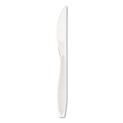 Impress Heavyweight Full-Length Polystyrene Cutlery, Knife, 