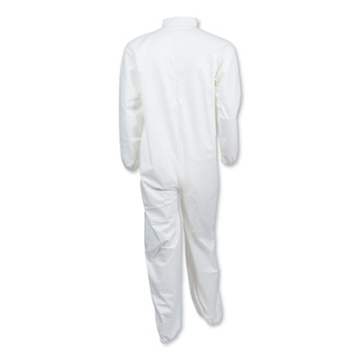 A40 Elastic-Cuff and Ankles Coveralls, White, Large, 25/Cart