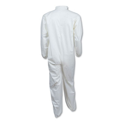 A40 Elastic-Cuff And Ankles Coveralls, 3x-Large, White, 25/c