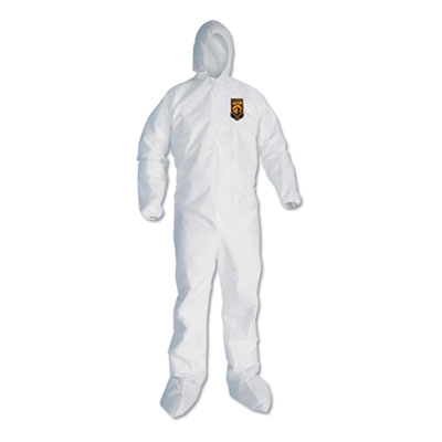 A30 Hood and Boots Splash/Particle Protection Coverall, 6X-L