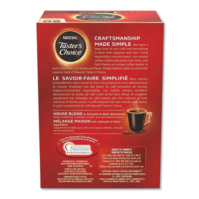 Taster's Choice Stick Pack, House Blend, 0.06 oz, 480/Carton