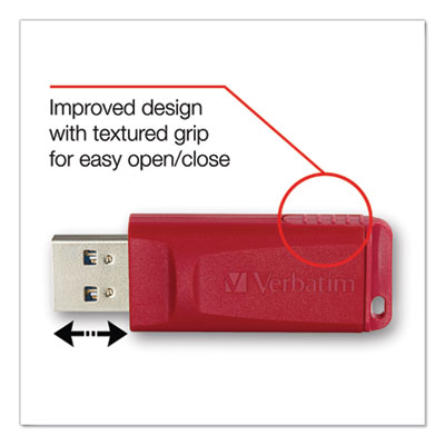 Store 'n' Go Usb Flash Drive, 8 Gb, Assorted Colors, 3/pack