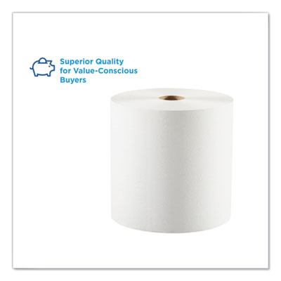 Pacific Blue Basic Recycled Nonperforated Paper Towel Rolls,