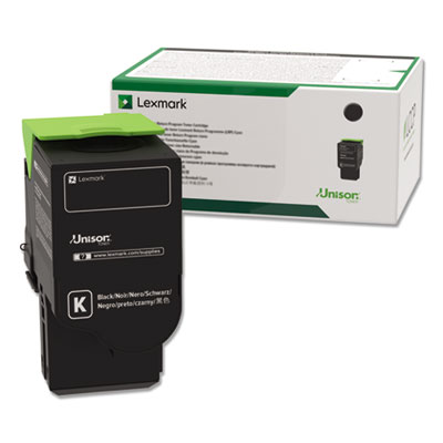 78c1uk0 Return Program Toner, 10,500 Page-Yield, Black