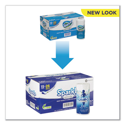 Sparkle ps Premium Perforated Paper Kitchen Towel Roll, 2-Pl